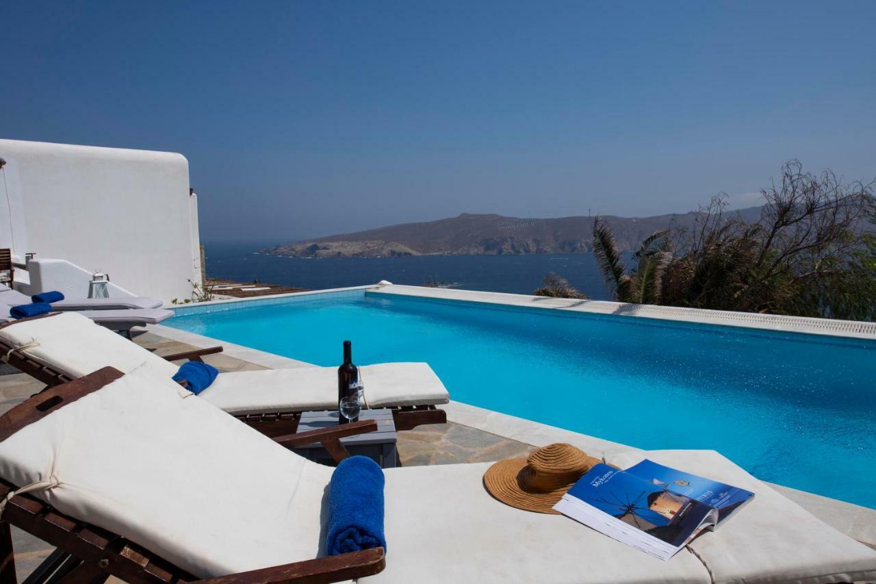 Siourdas Mykonos Villas Agios Sostis  Bagian luar foto